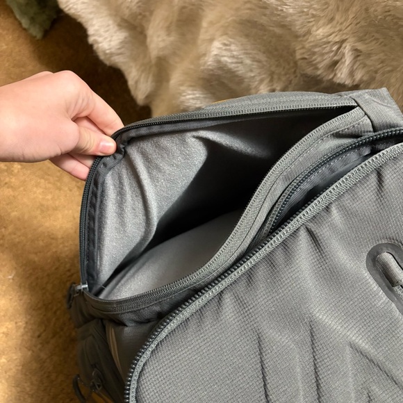 Stylish Gray pickleball Backpack with Gold Accents - Picture 7 of 14